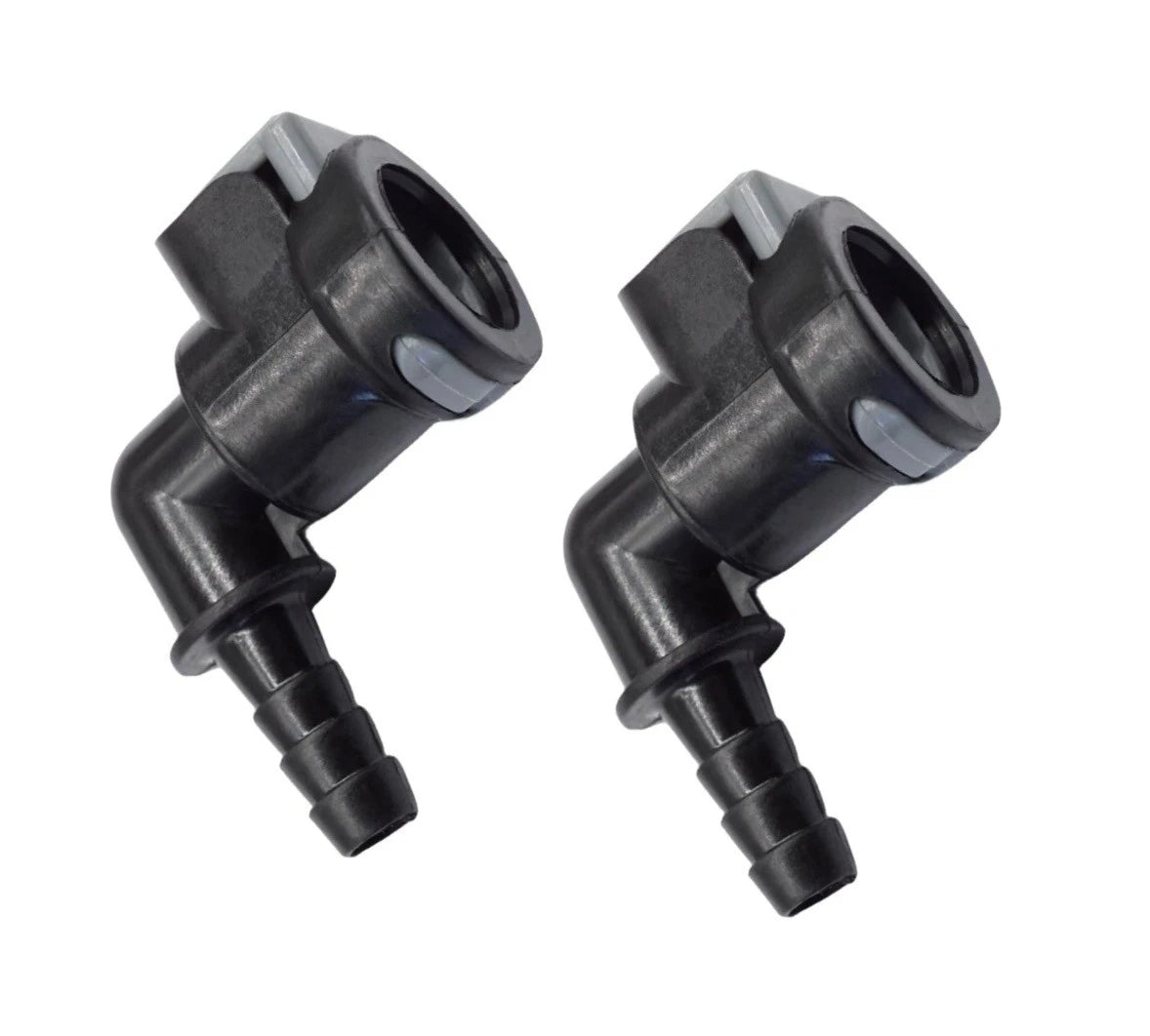 Set of 2 Gear Lube Monitor Elbow Fittings for MerCruiser Alpha Bravo (N/A)