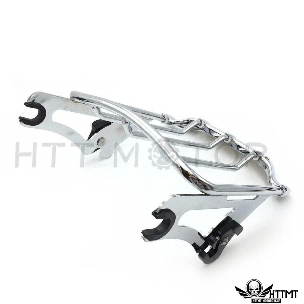 Detachable Two-Up Air Wing Luggage Rack for Harley Touring (2014–2019)