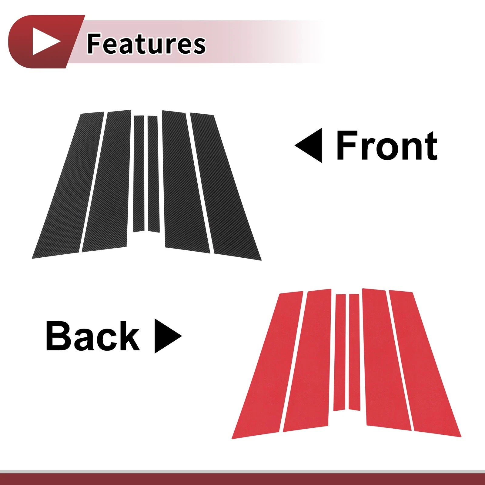 Door Pillar Window Trim Replacement for BMW 1-Series Hatchback (2008–2016)