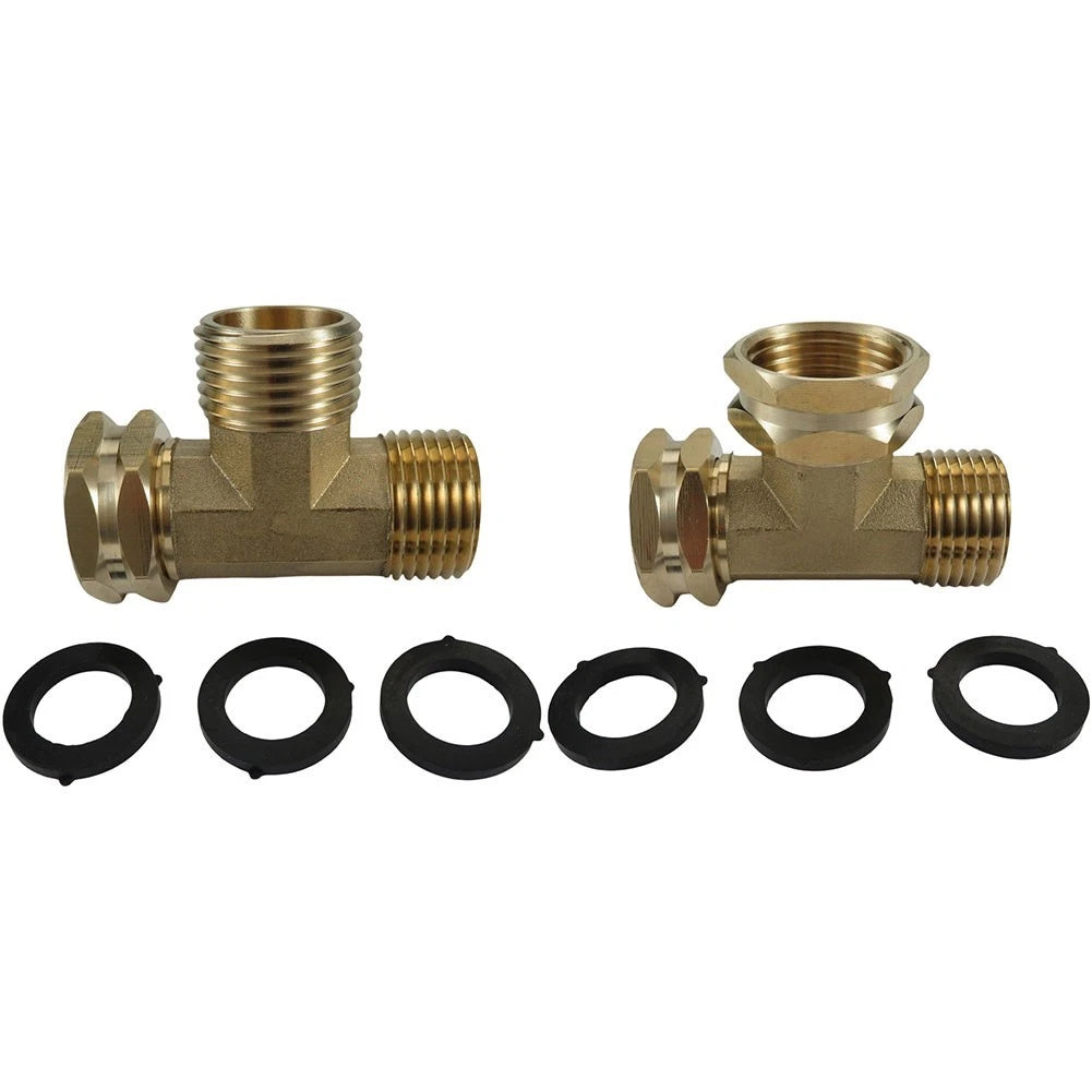 3-Way Swivel Pipe Tee Adapter for GHT Hose Splitter