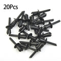 20x Black Rivet Clip for BMW E12 E28 E30 E34 E36 E39 E46 E60 (1975–2010)