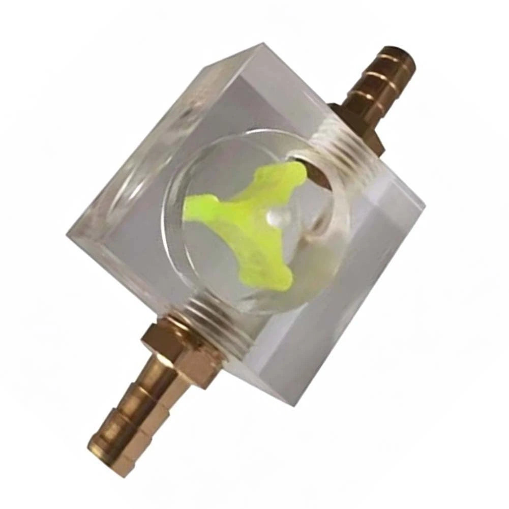 Water Flow Indicator for PC Custom Loop Cooling (Transparent Acrylic)