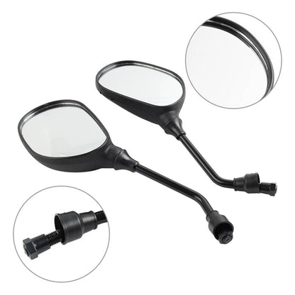 Side Rear View Mirror 10mm for Polaris Honda Kawasaki (ATV Motorcycle)