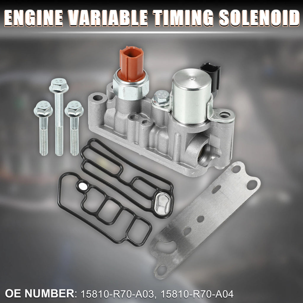 Variable Timing Solenoid Assembly Set with Gasket Bolts for Honda
