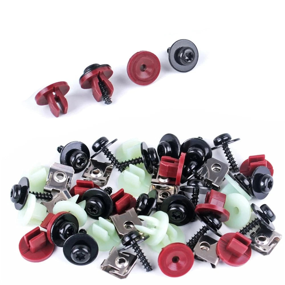 50× Engine Splash Shield Screws Bolts U-nuts Kit for Ford C-Max Focus Mondeo