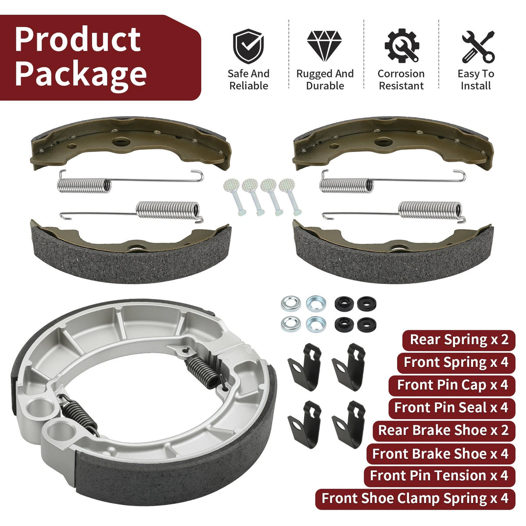 Brake Shoes Kit for Honda Rancher 400 TRX400FA/FGA (2004–2007)