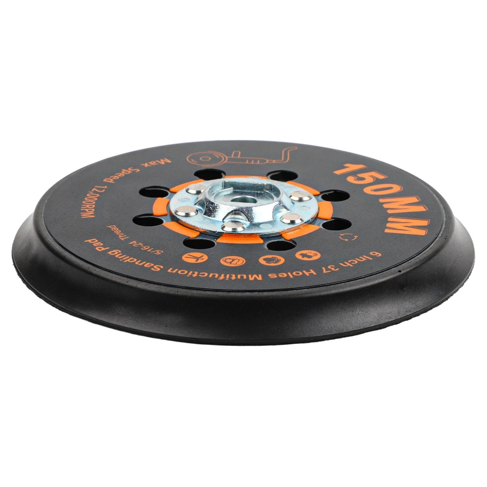 150mm Sander Backing Pad with 37 Holes for Efficient Sanding