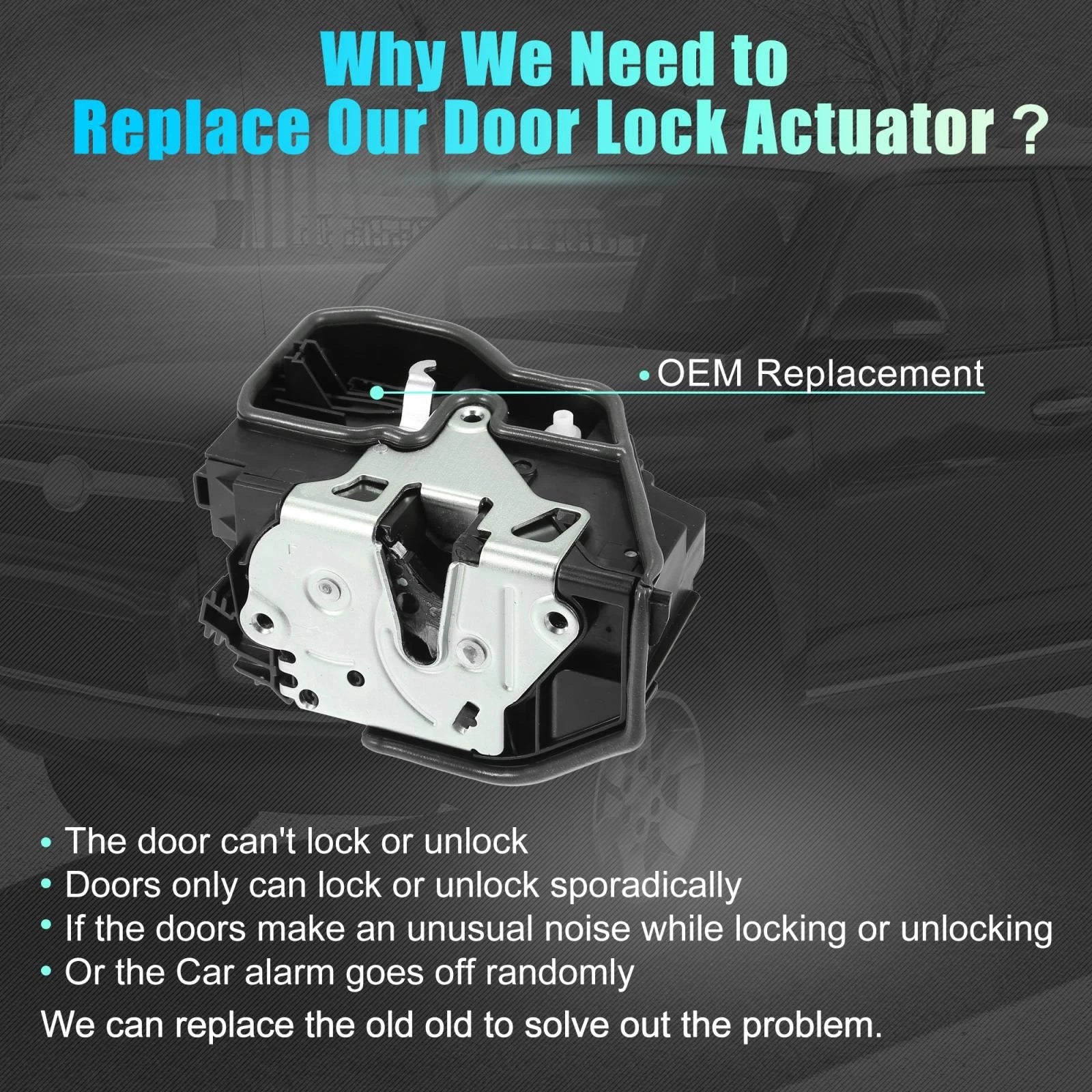 Power Door Lock Actuator Front Right Replacement for BMW 3 Series (2006–2013)