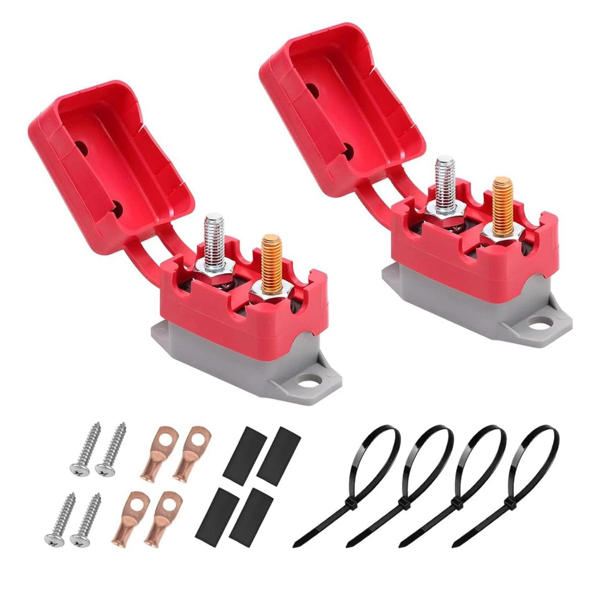 50 Amp Auto Reset Circuit Breaker for DC12V/24V (Pair)