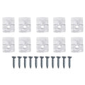 Set of 20 Clear Mirror Mounting Clips for Universal Use