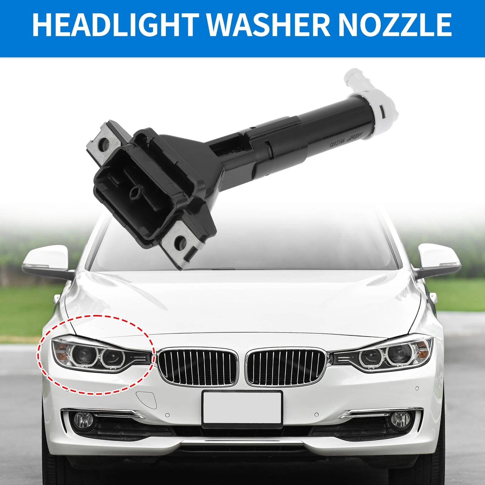 Front Right Headlight Washer Nozzle Replacement for Honda CR-V (2012–2016)