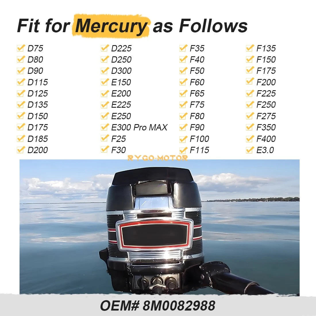 Position Sensor for Mercury D75 D300 E150 E200 E250 E300 (150 HP EFI)