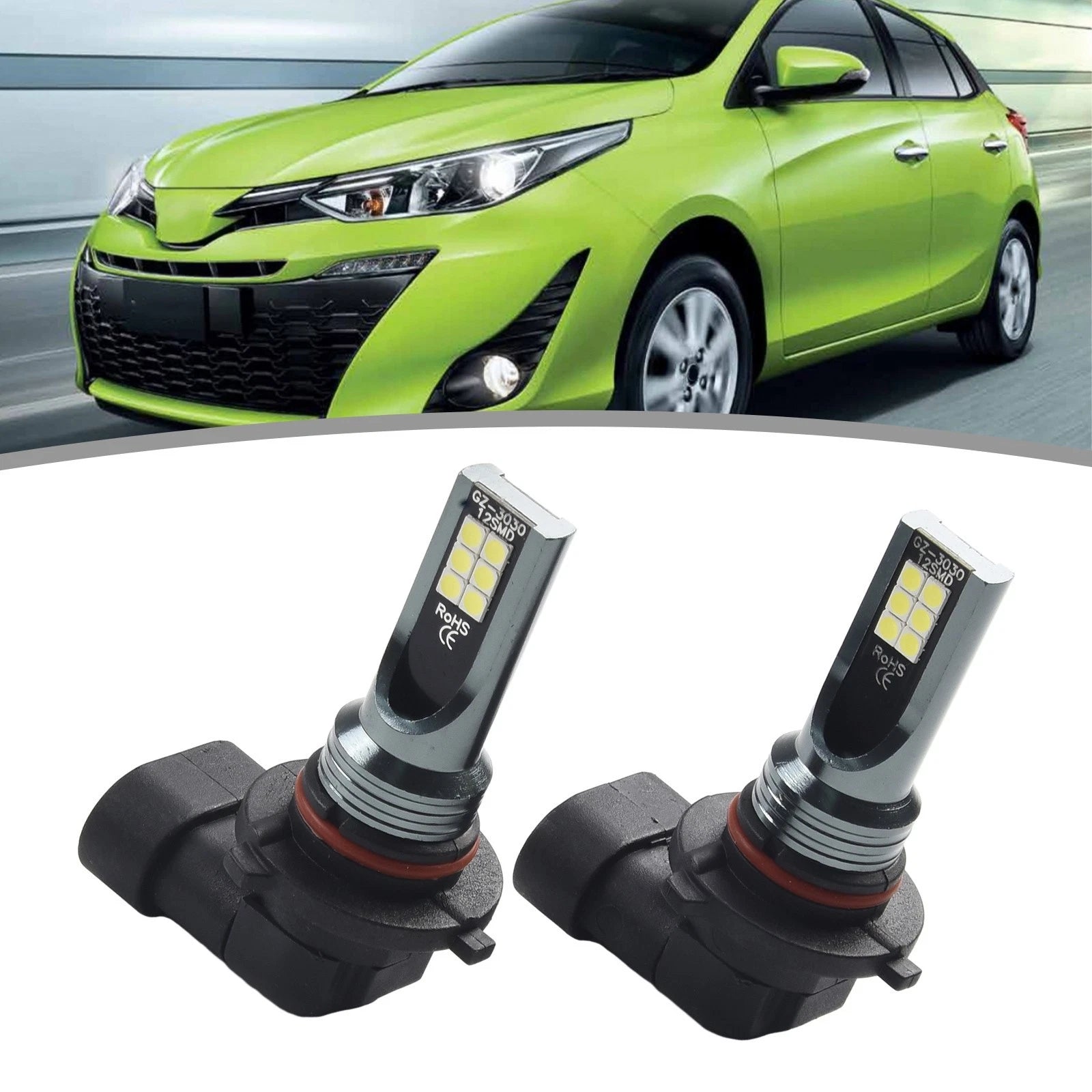 2X 9006HB4 LED Fog Light Bulbs for Improved Performance