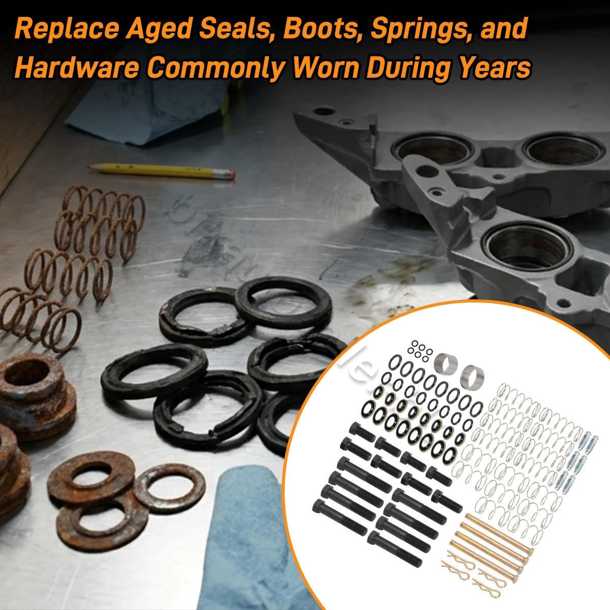 Brake Caliper Rebuild Kit for Chevy Corvette (1965–1982) w/Tool