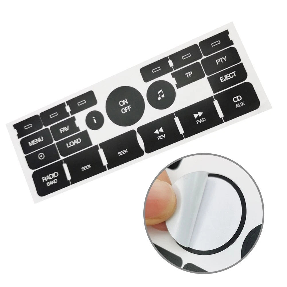 Vinyl Button Repair Decal Sticker for Saab 93 95 (2007–2009)