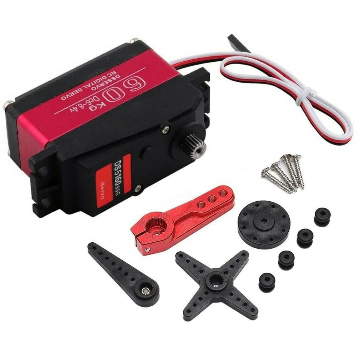 6-8.4V 60kg Metal Gear Digital Steering Servo for Axial SCX6 (1/6)