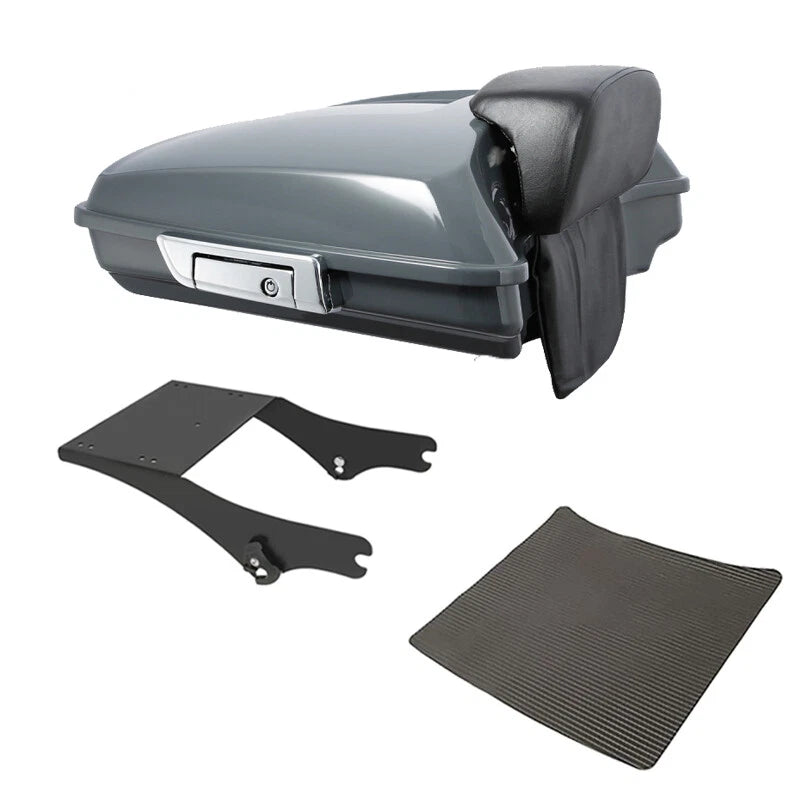 Razor Trunk Backrest Mount for Harley Touring (1997–2008) Gunship Gray