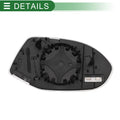 Heated Left Side Mirror Glass for Audi A7 (2010–2018)