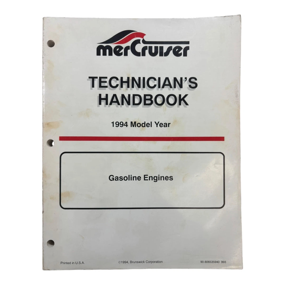 MerCruiser Technician's Handbook for Gasoline Engines (1994) 90-806535940