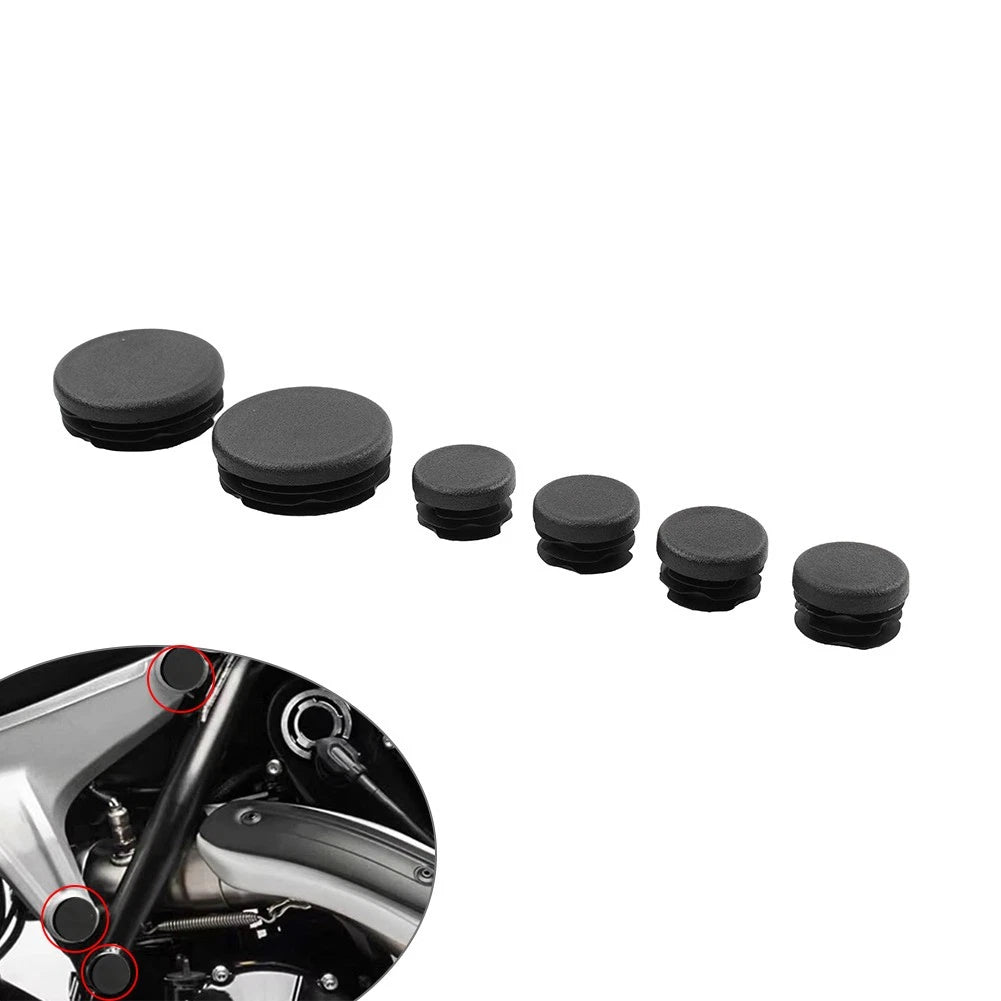6X Frame Hole Cover Caps for Ducati Scrambler 400 800 (2013–2020)