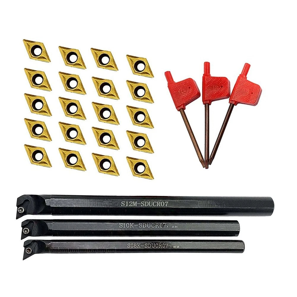 Lathe Tool Kit for Professional Use (Internal Boring Bars, Inserts)