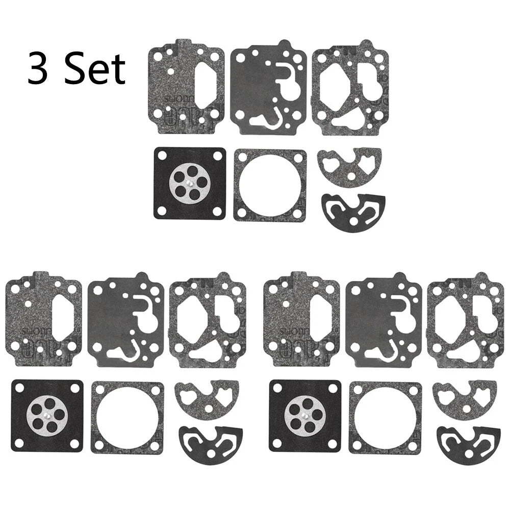 Set of 3 Carburetor Gasket Kit for Kawasaki TH43 TH48, Shindaiwa B530 C250 C260