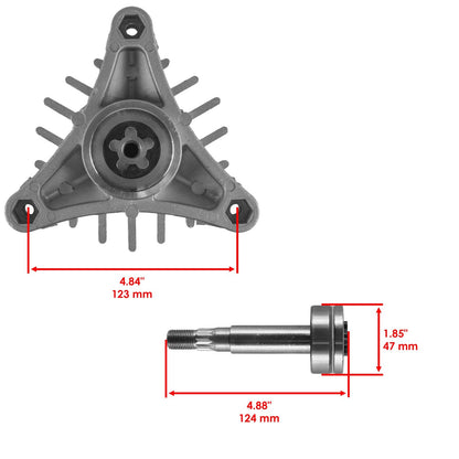 Spindle and Pulley Assembly for Husqvarna YTH 180 46 Inch Deck (1998–2006)