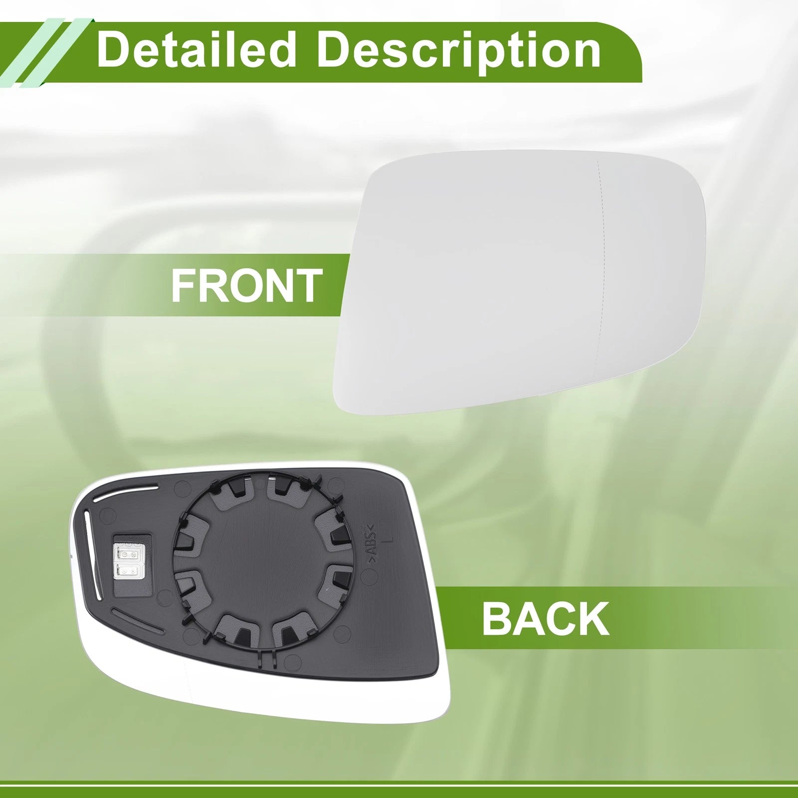 Left Driver Side Mirror Glass for Renault Espace (2002–2014) 963664123R