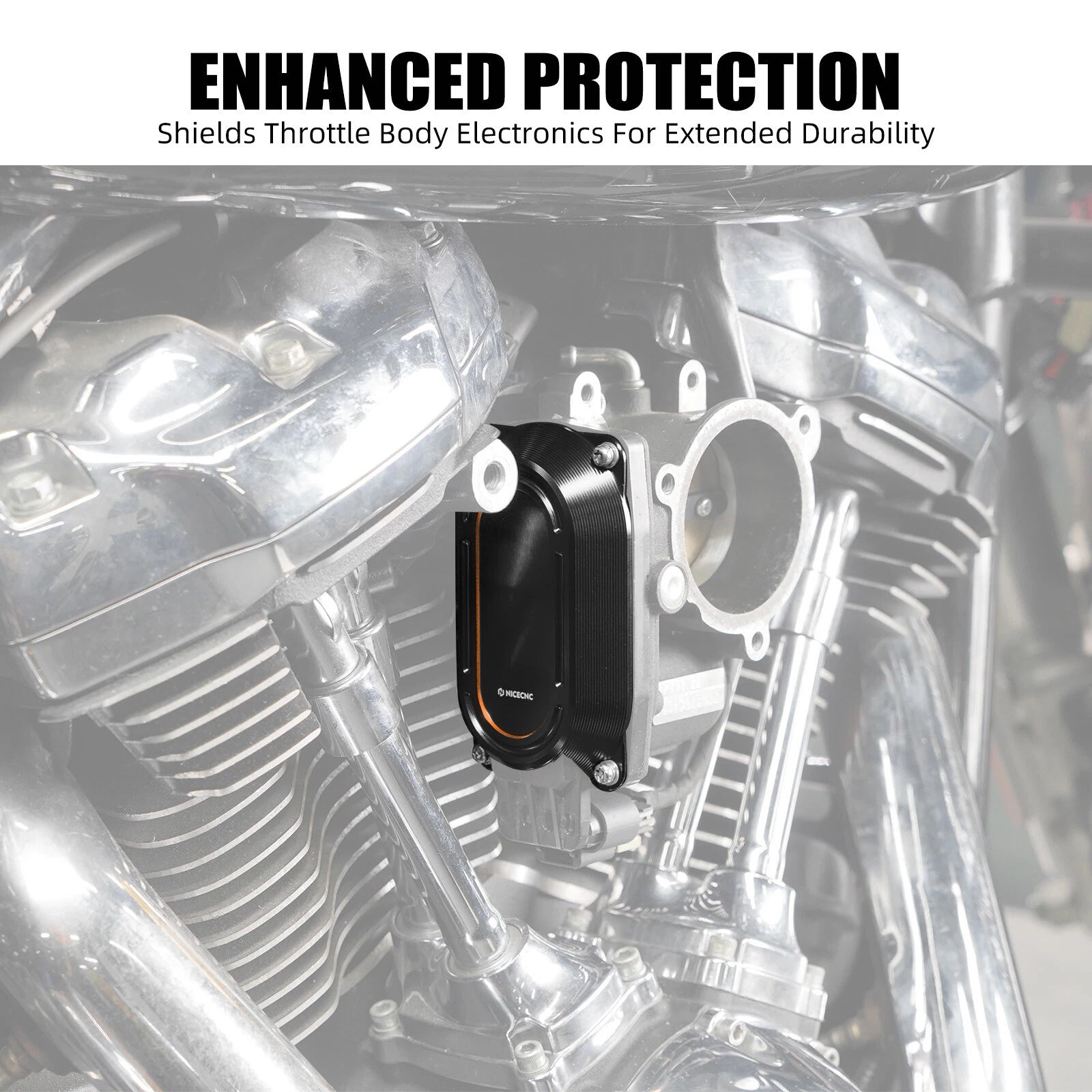 Throttle Body Cap Protector Bracket for Harley CVO Tri Glide (2014–2023)