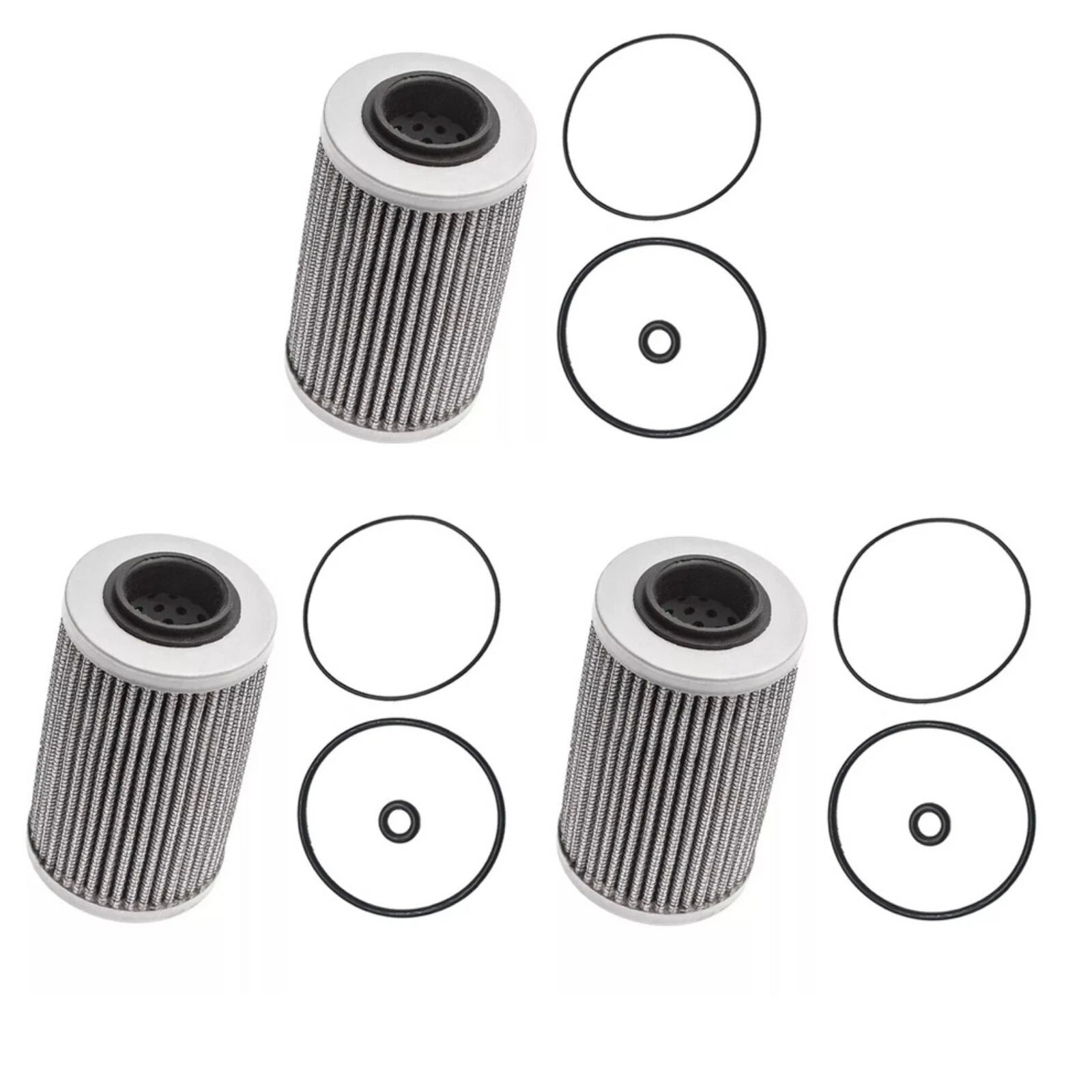 Set of 3 Oil Filters W/O-rings for Sea-Doo BRP GTI RXT RXP GTX (130hp 300hp)
