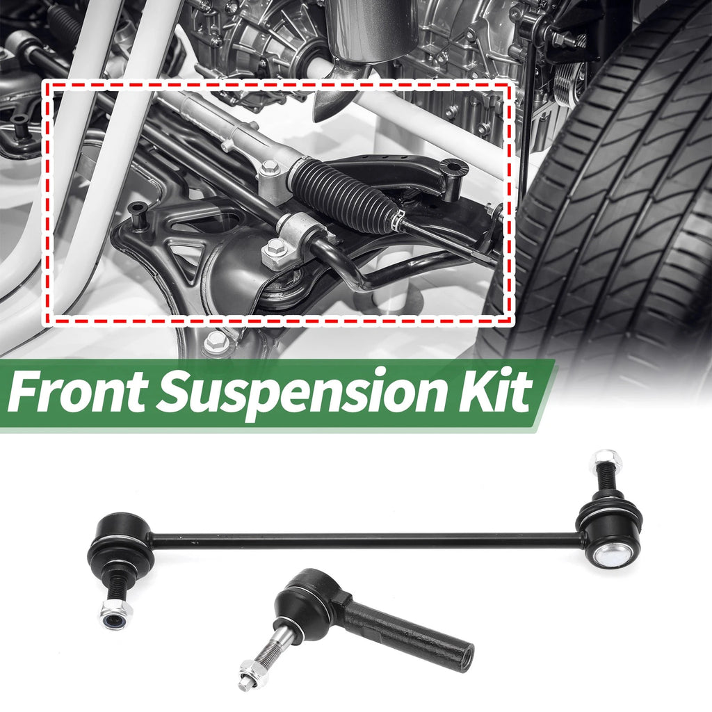 Front Outer Tie Rod End and Sway Bar Link Set for Chrysler Sebring (2007–2008)