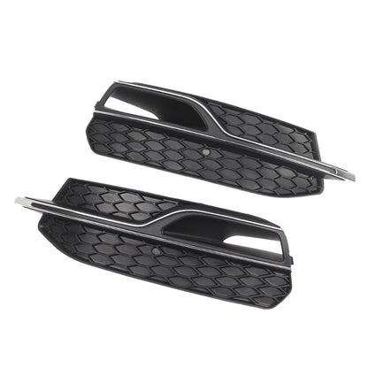 1 Pair Front Fog Light Bezel Honeycomb Grille for Audi A3 S3 (2013–2017)