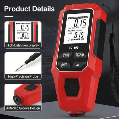 Coating Thickness Gauge 0-2000um LCD Display