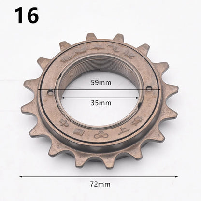 Brown Steel Freewheel for Race Bikes