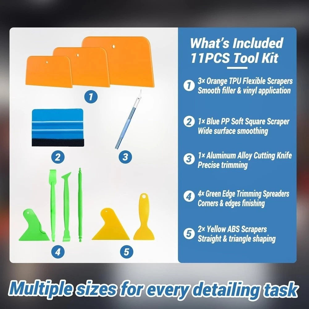 Auto Body Tool Kit for Universal Use (Lightweight Aluminum, Beveled Trimming)