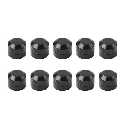 10X Engine Cover Bolts Screw Caps CNC Black for Harley Touring Electra Glide Dyna