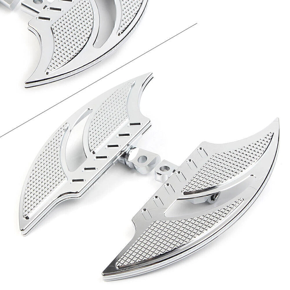Chrome Male Mount FootPeg Passenger Floorboard for Harley Dyna FXD FLST
