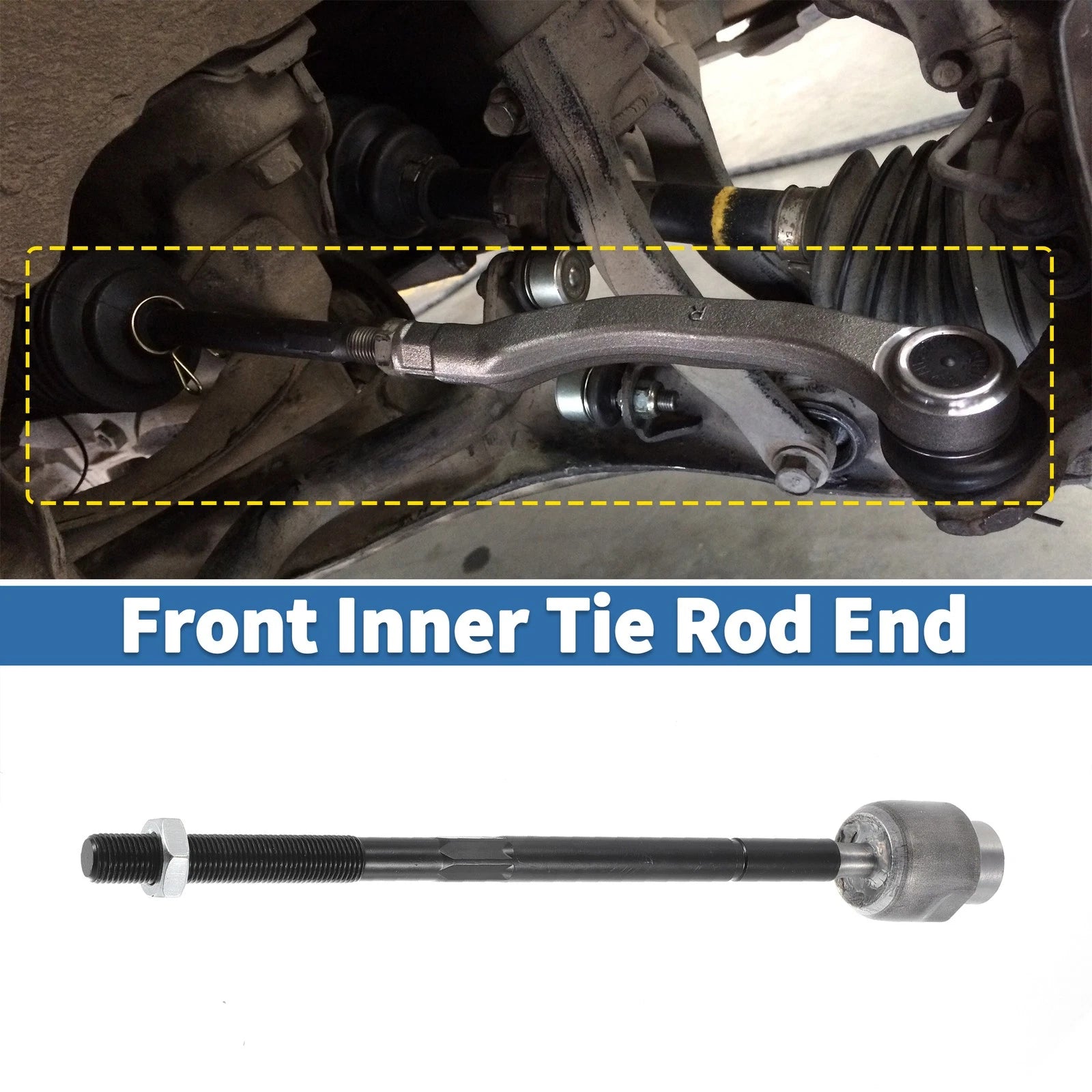 2pcs Front Inner Tie Rod End Links Replacement for Chevrolet Malibu (2013–2016)