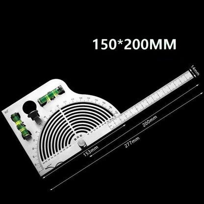 Adjustable Stainless Steel Angle Ruler 180 Degree for Safety