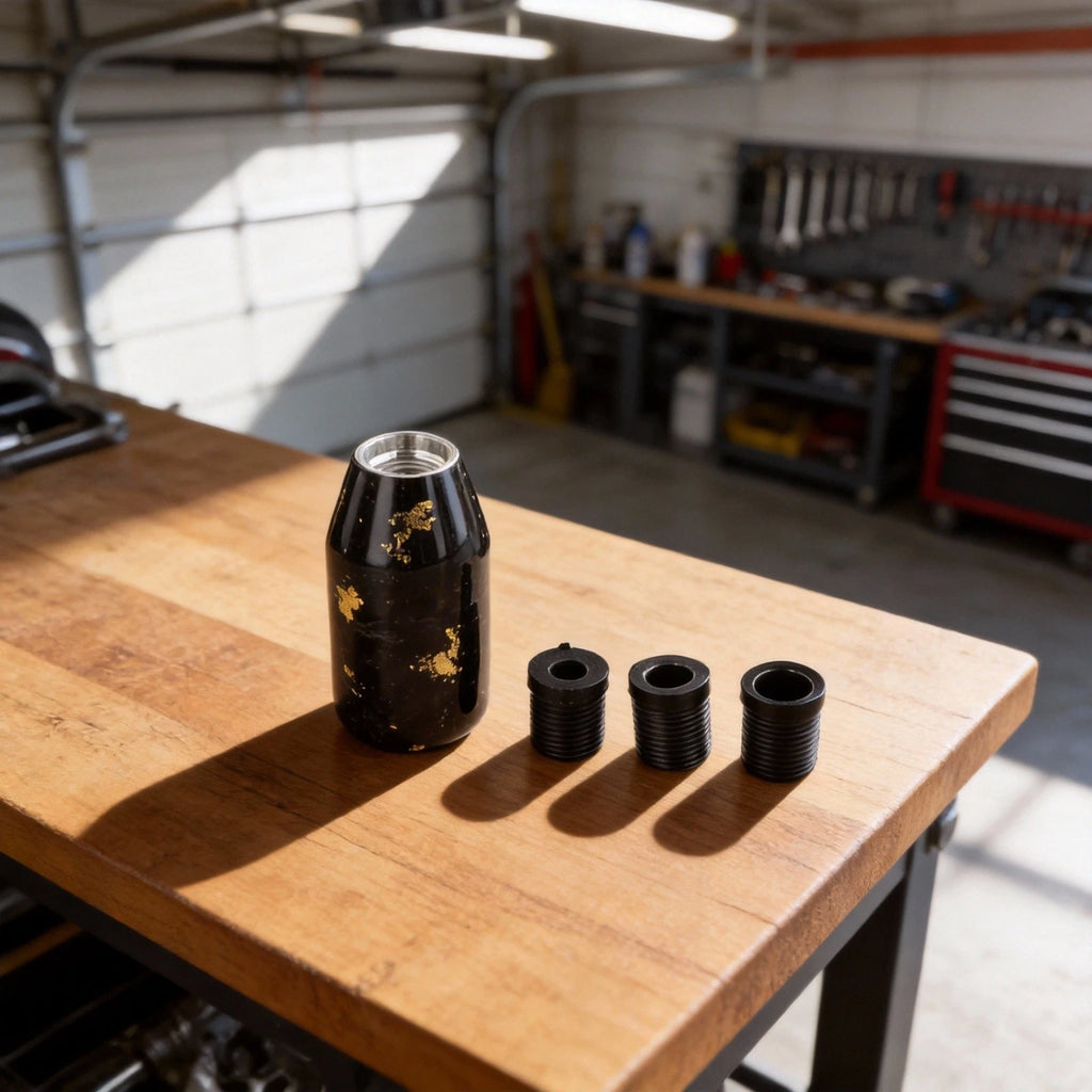 Manual Transmission Shift Knob for Universal Fit (Multiple Adapters)