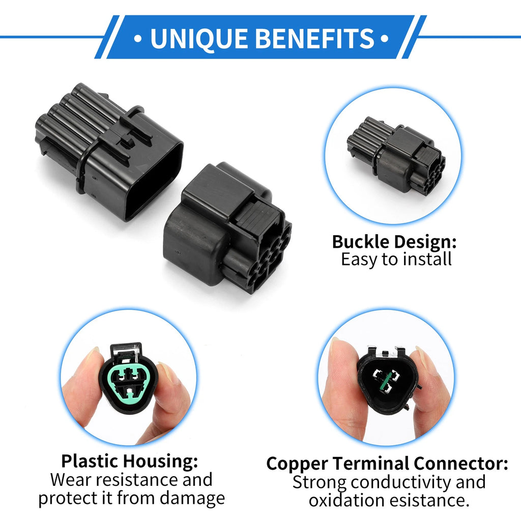 3 Pin Sensor Connector Plug Replacement for Hyundai Kia (1 Set 2010–2024)