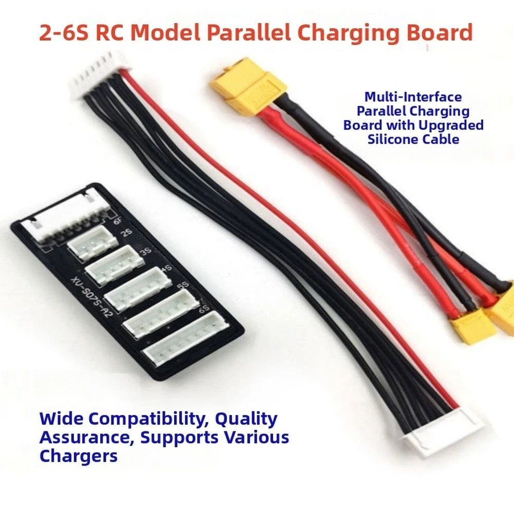 2X RC Charging Parallel Upgraded Silicone Cable 2-6S