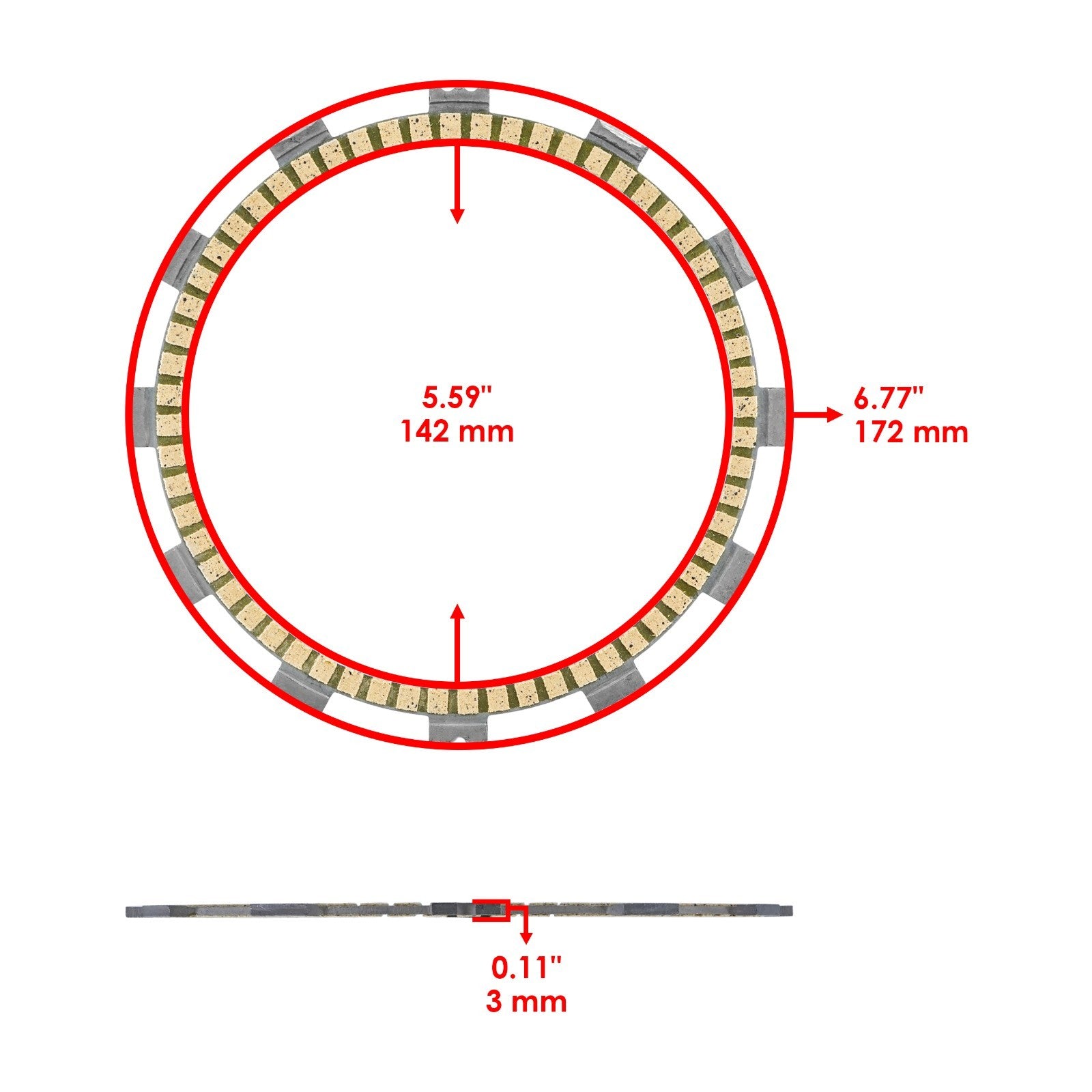 Clutch Friction Plates and Gasket Kit Replacement for Yamaha V-Max (1985–2007)