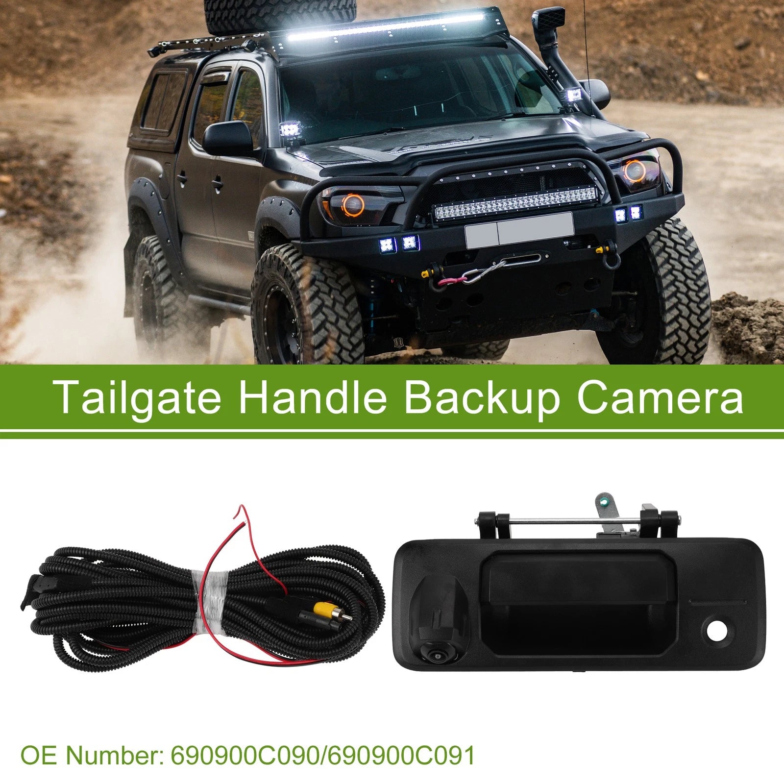 Tailgate Handle Backup Rear View Camera for Toyota Tacoma (2016–2022)