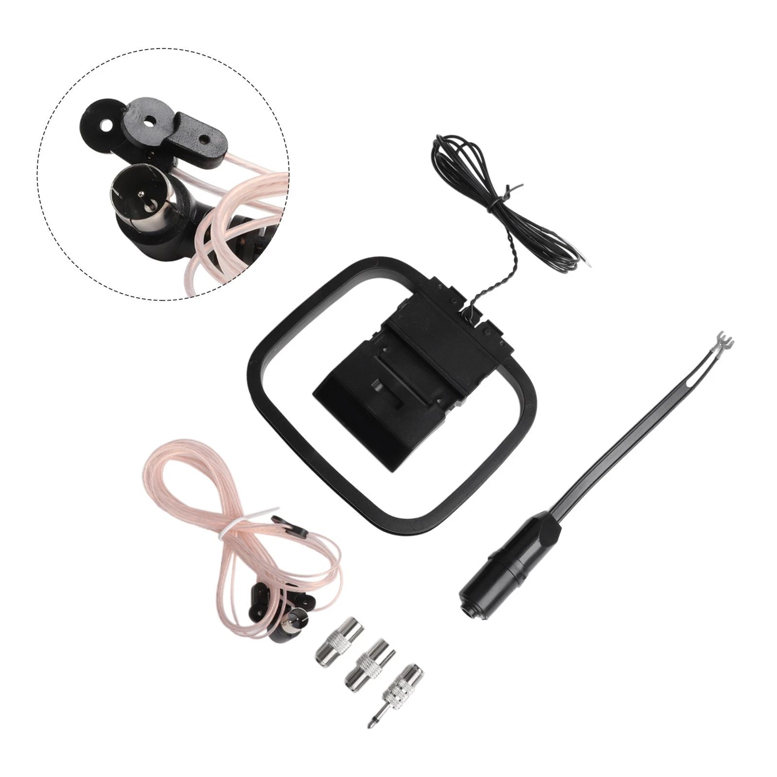 AMFM Loop Antenna for Indoor Receiver (Clear Reception, Easy Installation)