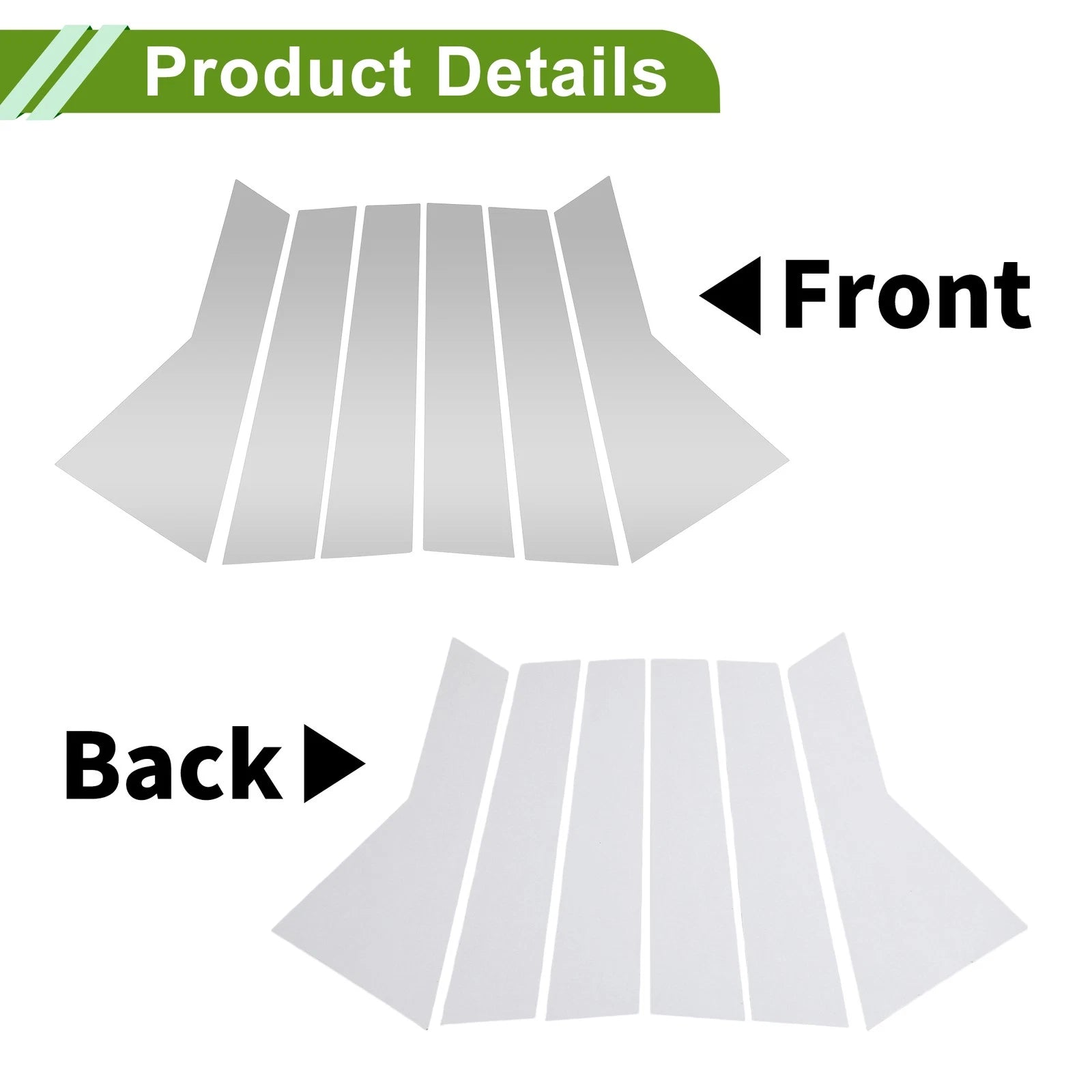 Pillar Window Trim Kit 6 Pcs Replacement for Chevy Captiva (2019–2023)