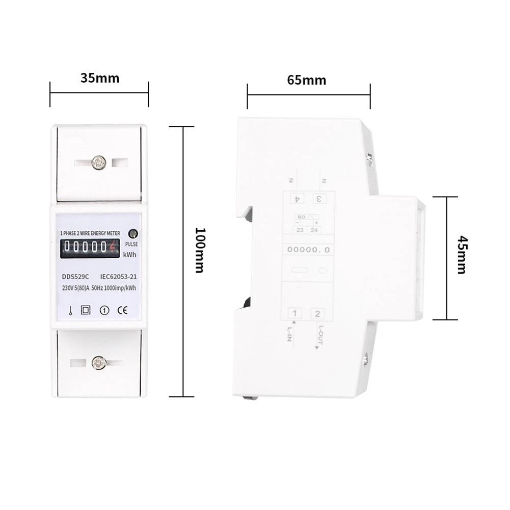 Electricity Meter for Energy Monitoring (Easy Installation)