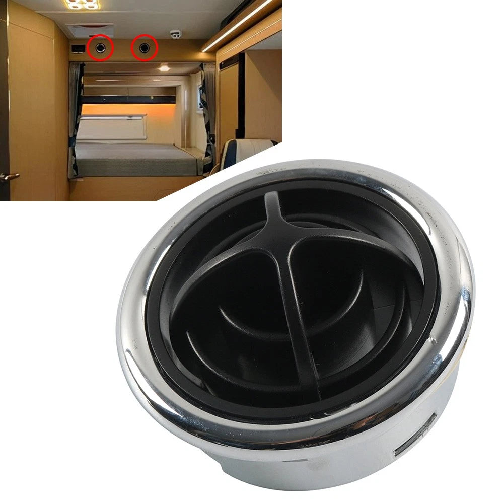 Air Vent Round Air Conditioning Outlet For Car Homes Engineering Vehicles Chrome