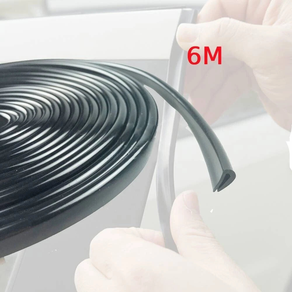 Black Rubber Seal Strip U Shape for Ford Edge (2007–2014)
