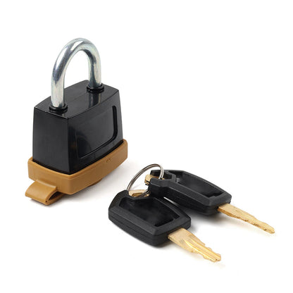 Set of 2 CAT Padlocks & 1 Fuel Cap for Caterpillar 2462641 (5P8500, 7X7700)